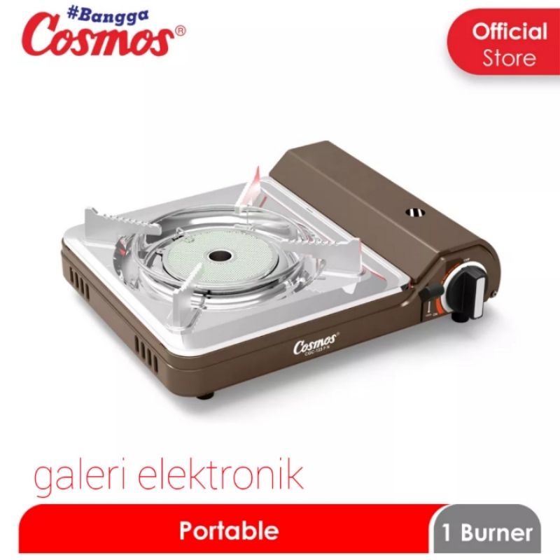 kompor portable SNI Cosmos/ 2 fungsi original CGC 123PN, anti karat stainless stell