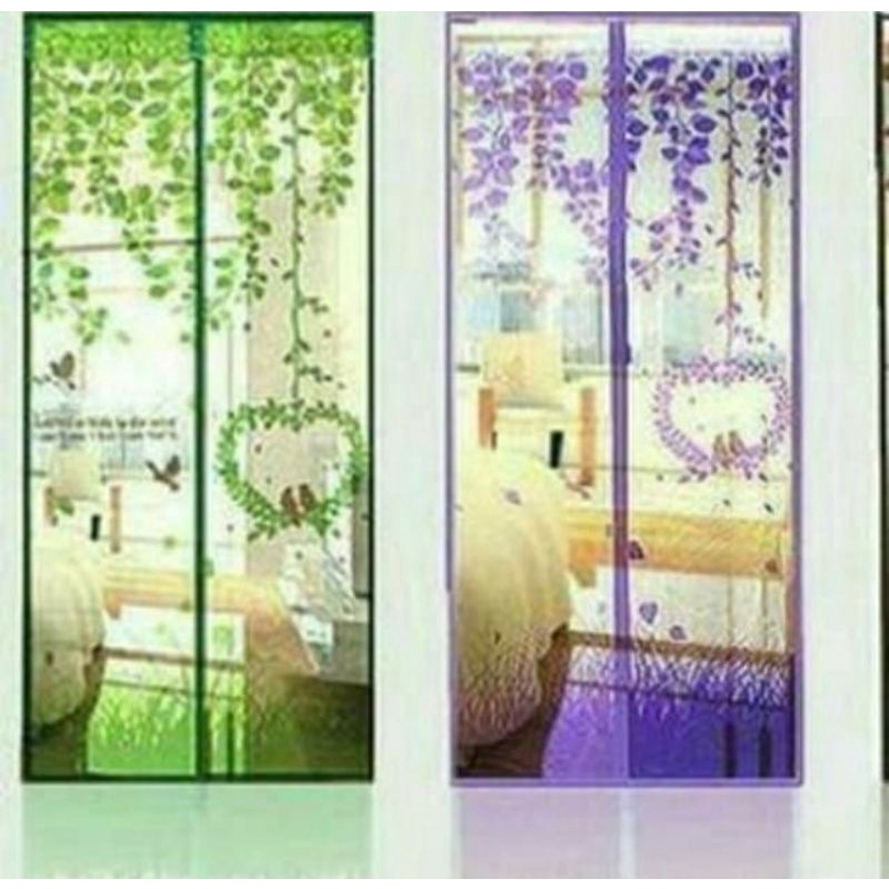 Tirai Magnet dekorasi pintu  Anti Nyamuk pas untuk pintu kamar/Ori baicuan