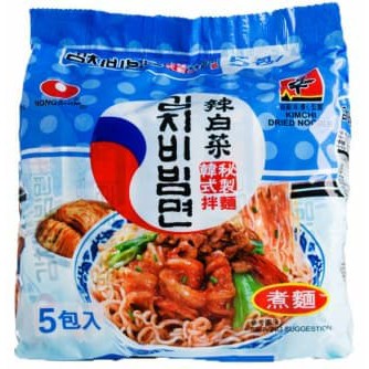 

#HANDCARRY Nongshim Kimchi Dried Noodles 5sX132g - UFOHCR1304