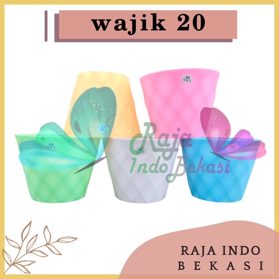 POT WAJIK 20 MADU DIAMOND 20 PUTIH HIJAU PINK ORANGE BIRU POT TAWON DIAMOND 17,5 CM POT DIAMOND 20