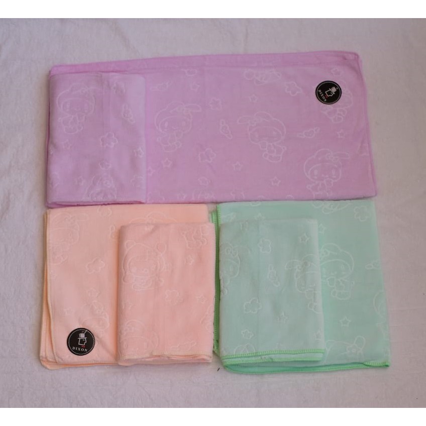 Handuk Baby / Mandi / Anak / Souvenir Dixon Microfiber Texture 60 x 120