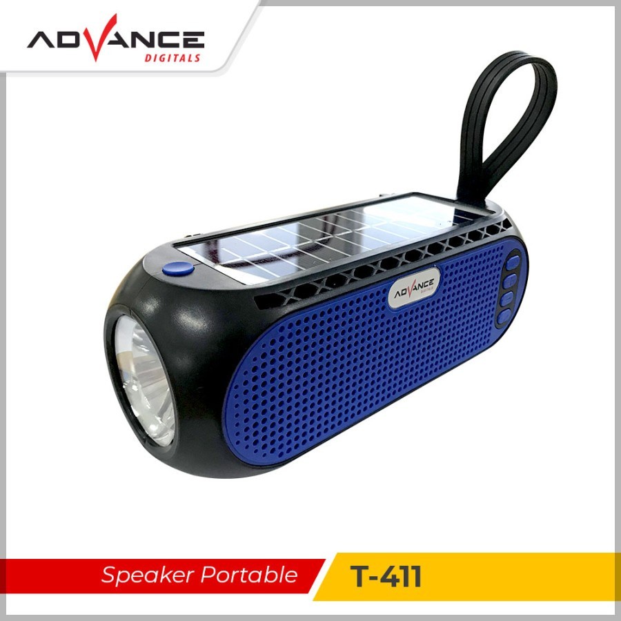 Speaker Bluetooth Advance T411 Portable Surya Speaker Radio Senter - Biru