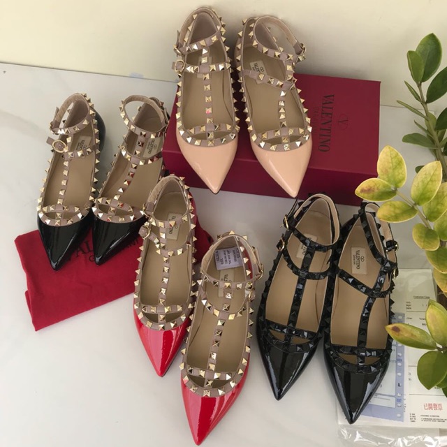 Sepatu Valentino Rockstar Flat shoes mirror quality