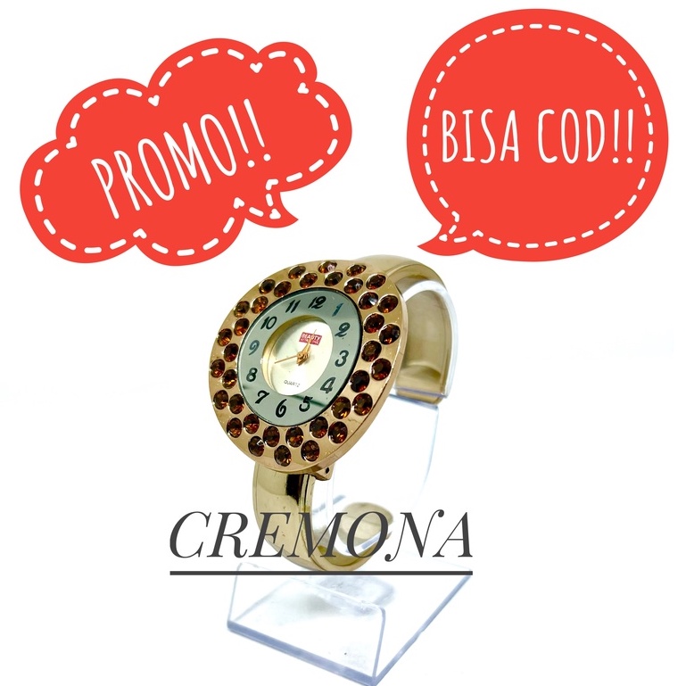 CREMONA Jam Tangan Import Fashion Wanita Analog Model Gelang Murah