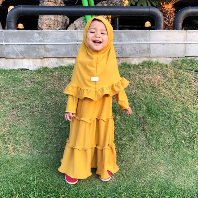 Gamis Anak Perempuan Syari kime Rempel by kimehijab ( gamis dan hijab )