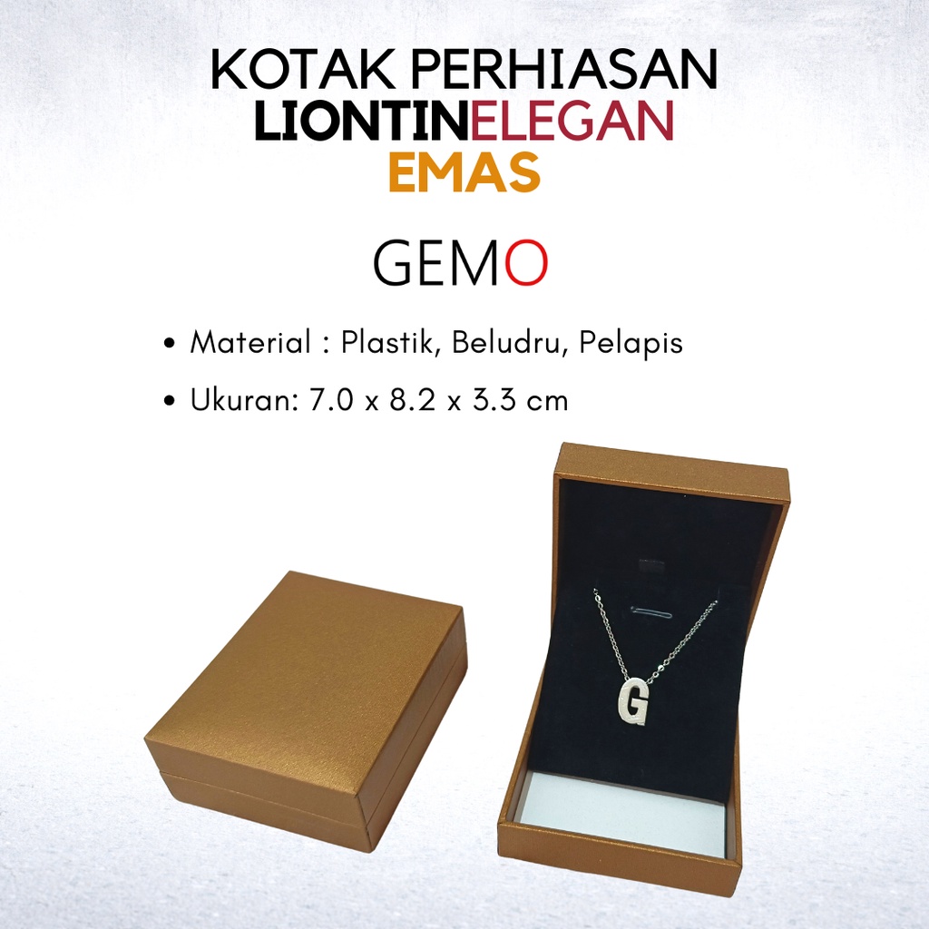 Kotak Perhiasan Elegan Emas Set , Box Cincin, Kalung, Gelang, Anting, Liontin, Tempat Jewelry Murah, Unik, Lucu untuk Tempat Wadah Seserahan / Akad Pernikahan / Hantaran Tunangan Harga Paling Cocok untuk Aksesoris Emas Berlian/ Perak Permata