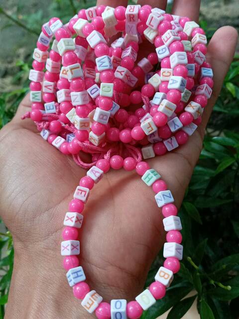 1gross Gelang Mute Mote Manik Anak Colorfull Berbagai Motif