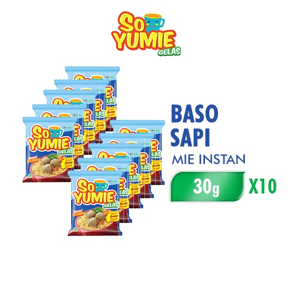 

So Yumie Mie Gelas Baso Sapi 30 gr isi 10 pcs