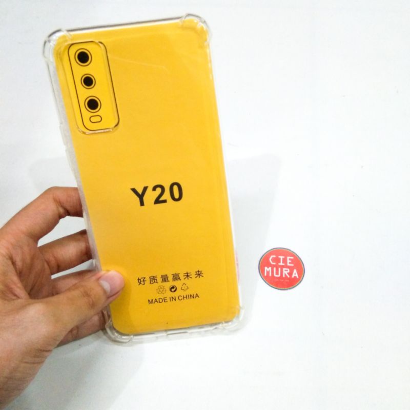 CIE Anti Crack Bening Vivo Y20 Case Anticrack Jelly Softcase Lentur Silikon HP Ciemura