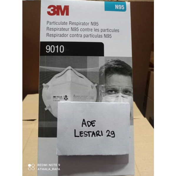 masker n95 3m 9010/masker 3m 9010 isi 50pcs
