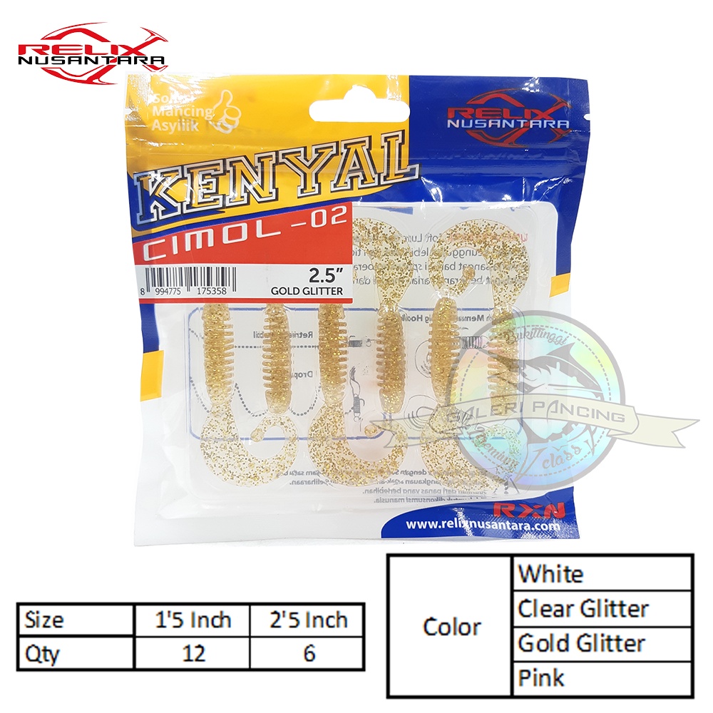 Umpan Pancing Softlure Relix Nusantara Kenyal Cimol