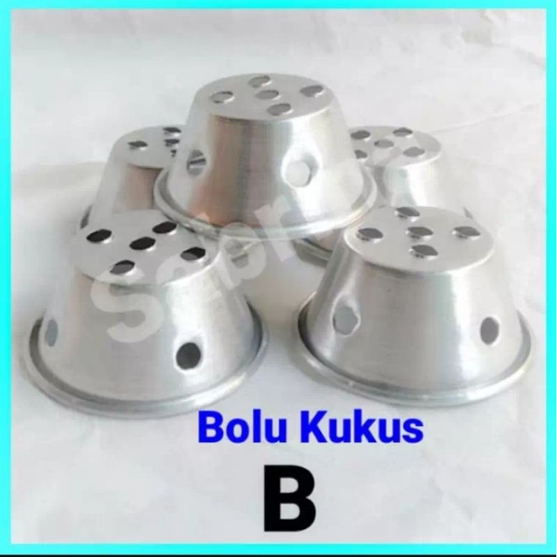 Cetakan bolu kukus lubang isi 12pcs