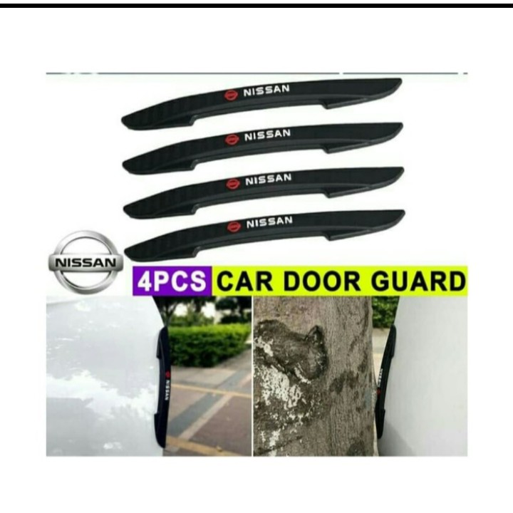 Door Guard Pelindung Pintu Mobil Carbon Logo Nissan Serena