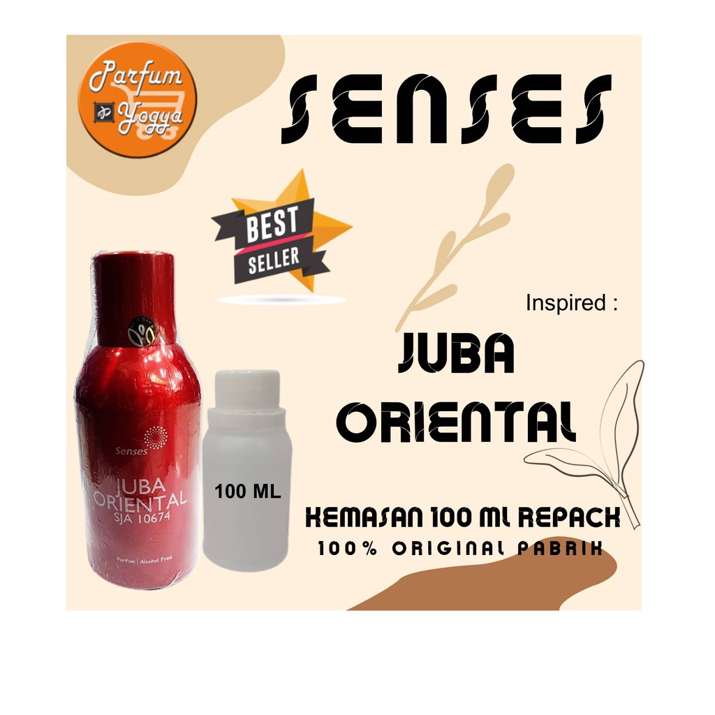 BIBIT PARFUM MURNI SENSES JUBA ORIENTAL 100 ML | BEST SELLER | PARFUM UNISEX