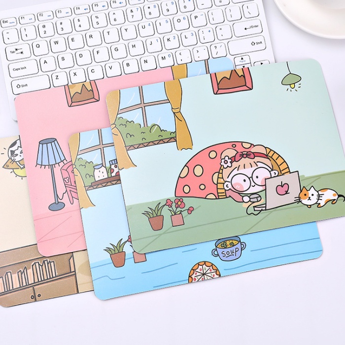 [ORGM] Alat Tulis Kantor Perlengkapan Komputer Mouse pad Girl Lucu