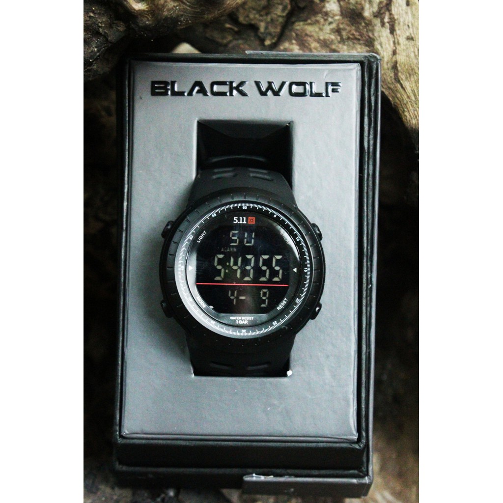 Jam Tangan Tactical 5.11 Tactical Series Black Wolf Istimewa