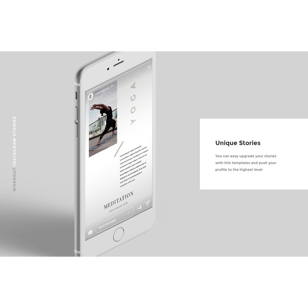 Workout PSD Instagram Stories - Adobe Photoshop &amp; Illustrator
