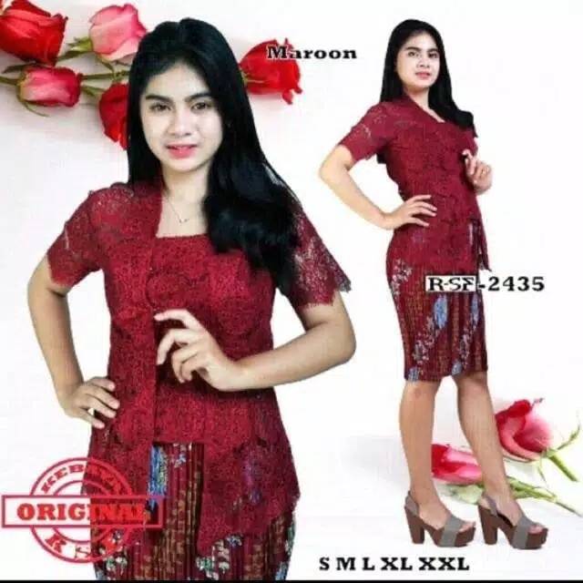 SET KEBAYA BRUKAT PENDEK/KEBAYA KONDANGAN/K3BAYA MODERN/KEBAYA KUTUBARU