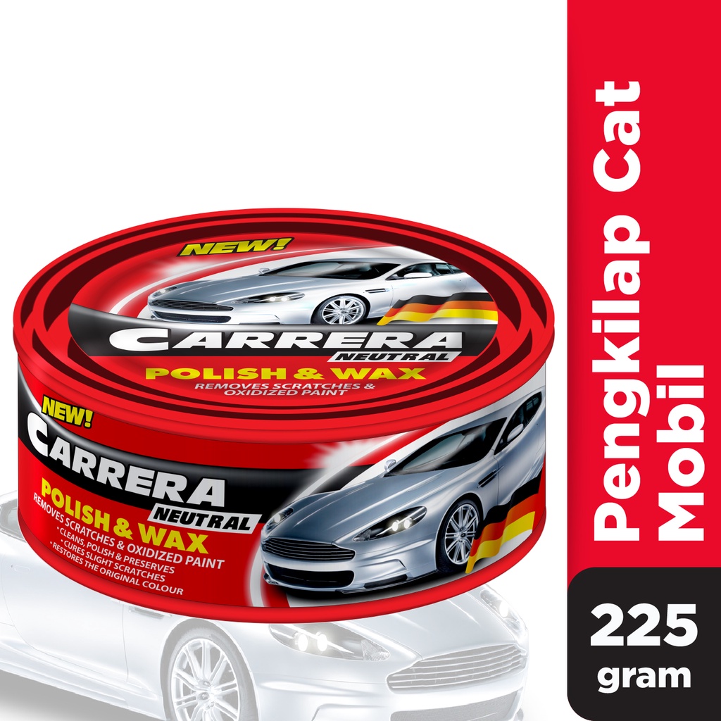 Carrera Polish & Wax Neutral 225G - Pengkilap Mobil