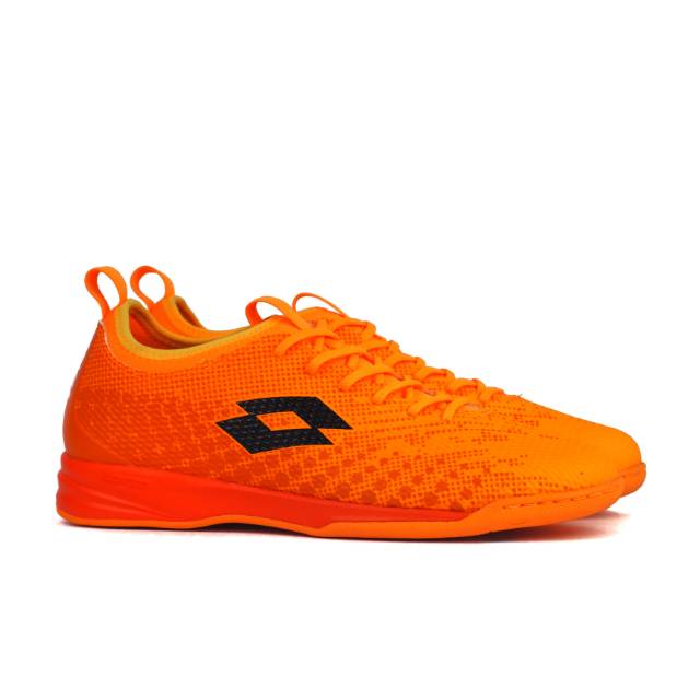 Sepatu Futsal Lotto Spark IN - Orange Red Blue Original