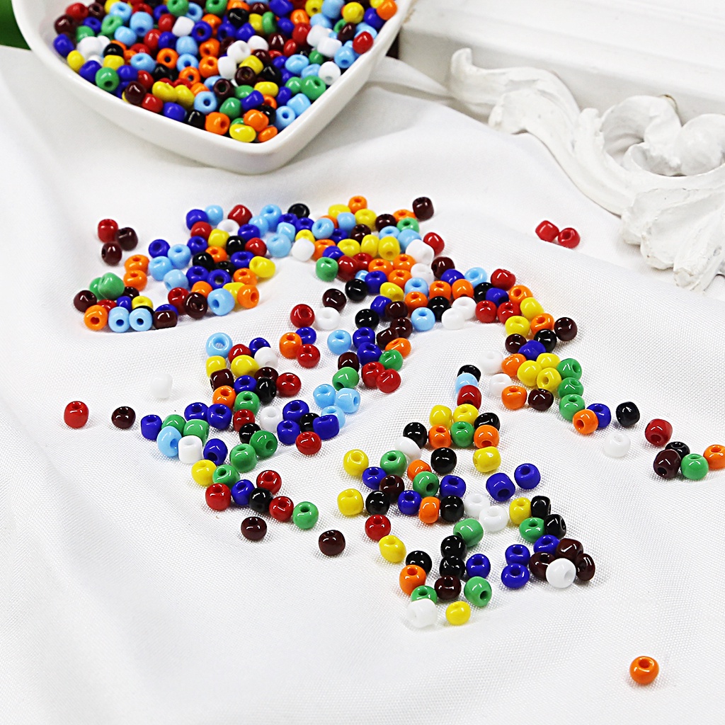 300 pcs 4mm Czech Glass Bead Warna Solid Spacer Beads Beads Membuat Perhiasan Untuk Aksesoris Pembuatan Perhiasan Liontin DIY