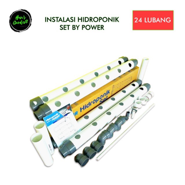 Hidroponik set isi 24 lobang POWER