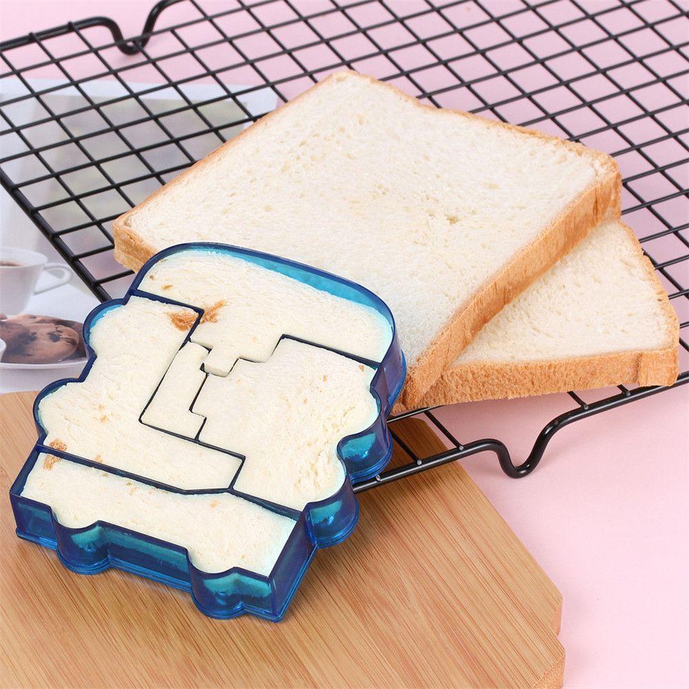 SOLIGHTER Kids Lunch Sandwiches Cutters Maker for Baking Cutter Food Cutting Sealer Plastic Kitchen Accessories Children Gift Bread Mold