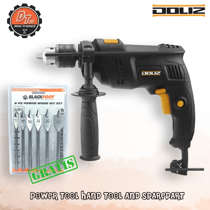 mesin bor doliz 13mm ba 670 free mata bor kipas set mata bor tombak