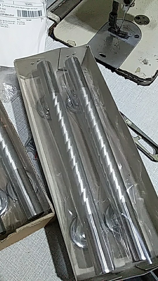 Handle Pintu Kupu Tarung Minimalis Door Pull Stainless 25 Cm Bulat Ulir Gagang Pintu Tarikan Pintu