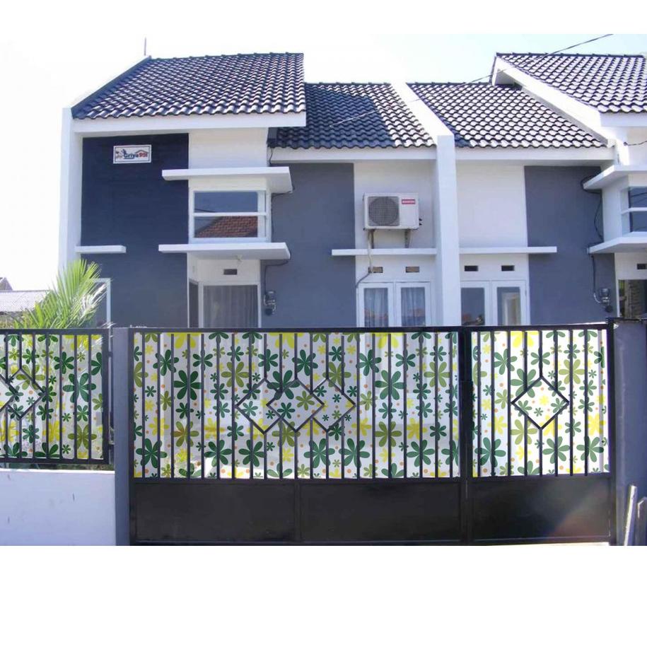 ✹ Fiber Penutup Pelapis Pagar Plastik Motif Bunga ♦