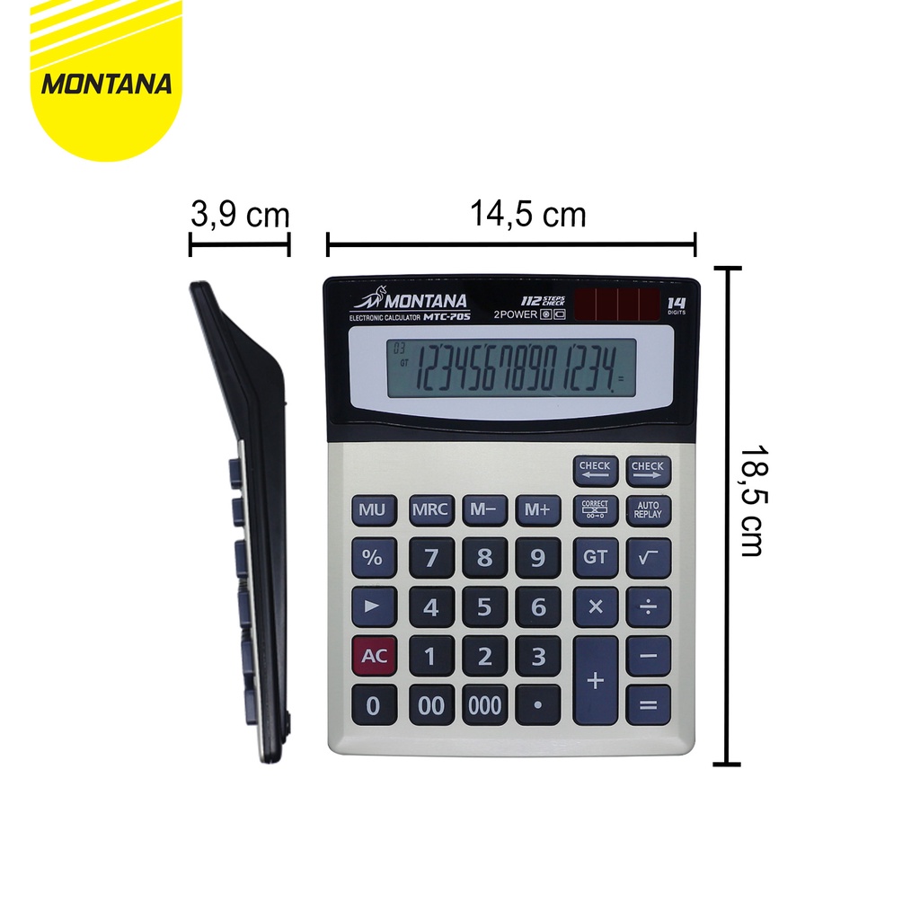 

RB MurahMurahATK Calculator / Kalkulator Montana MTC 705 / 14 Digits