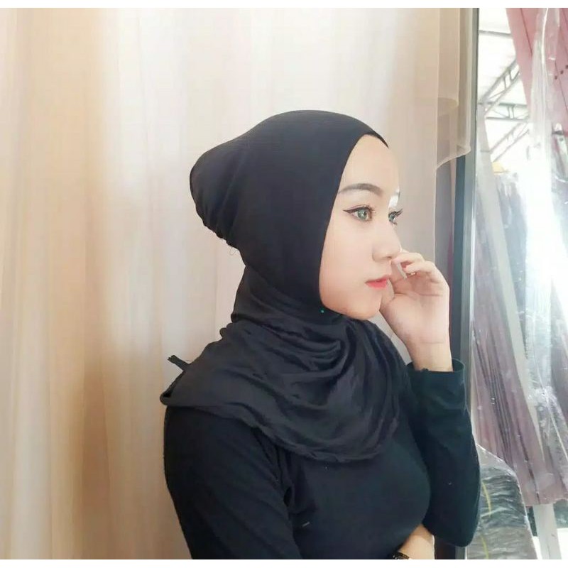 inner hijab/iket ninja/ciput ninja hitam