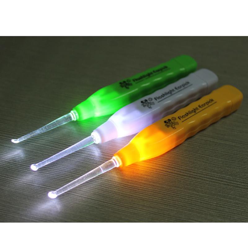 Korek Kuping LED Alat Pembersih Kotoran Telinga Anak Senter Flashlight Earpick