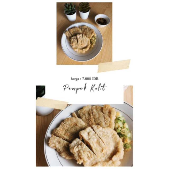 

Pempek kulit crispy