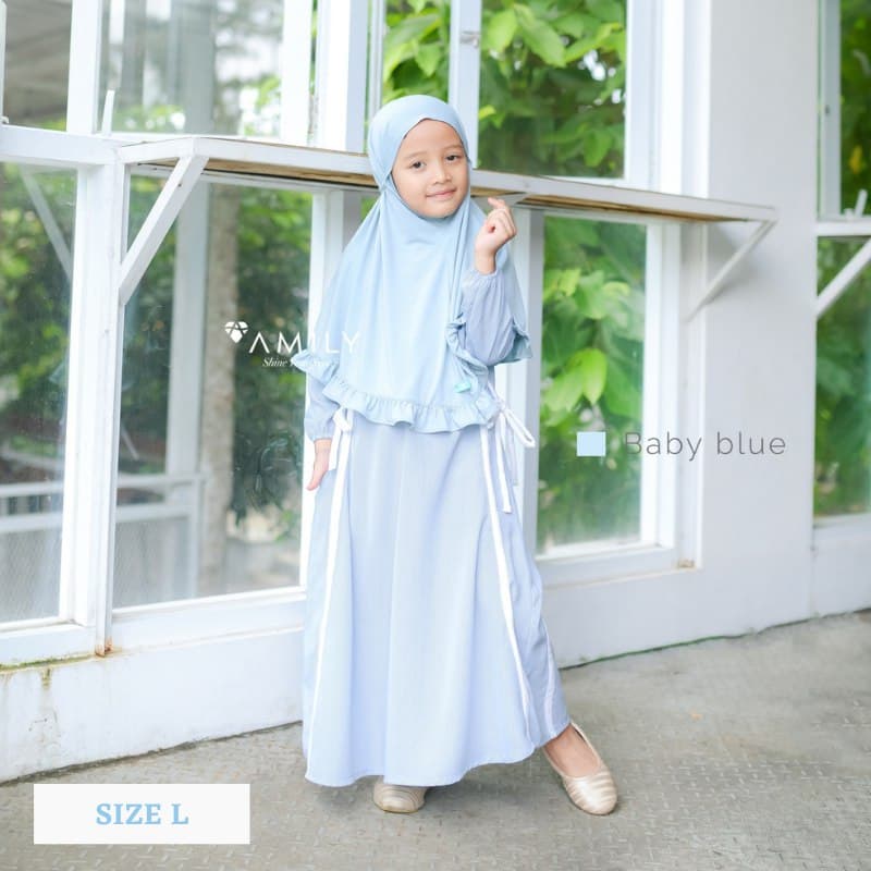 Baju Anak Gamis Anak Binar Dress Kids Amily Hijab