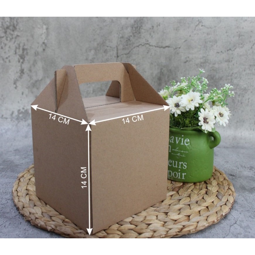 

(10pcs) DUS JINJING KARDUS DIE CUT BOX ISI 2 TOPLES 500GR 500 GRAM HAMPERS PACKING KUE KERING