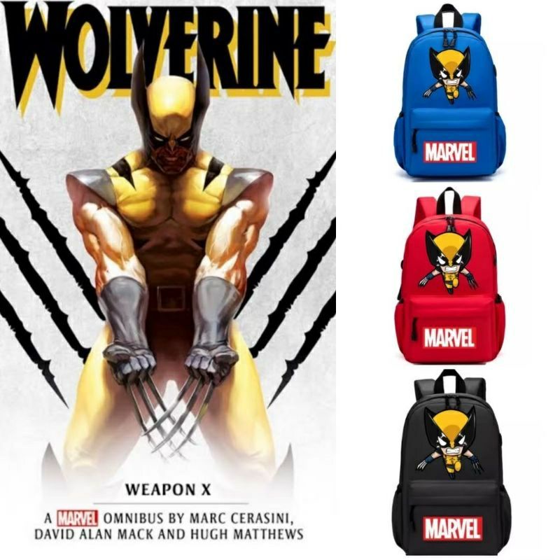 Tas RAnsel Backpack anak sekolah  / Backpack WOLVERINE / ransel punggung anak