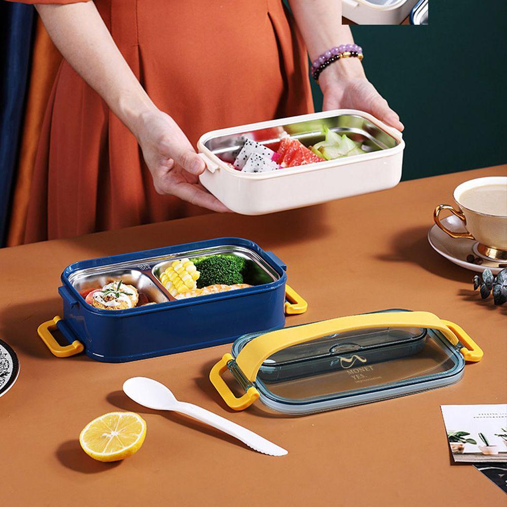 SOLIGHTER Lunch Box Portable Stainless Steel Japanese-Style Insulation Heated Food Container