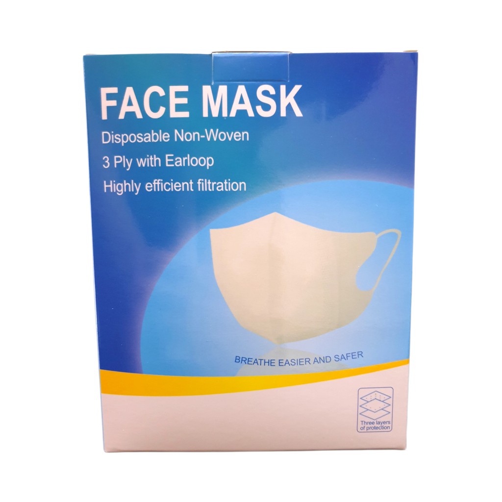 MASKER DUCKBILL 3ply Isi 50 Pcs With Box Disposable Mask High Grade Quality