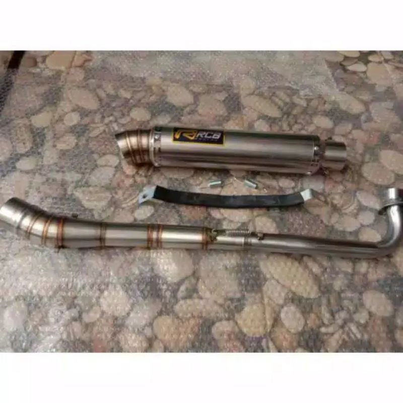 knalpot rcb buat Vega Jupiter Revo Supra karisma greand rcb panjang