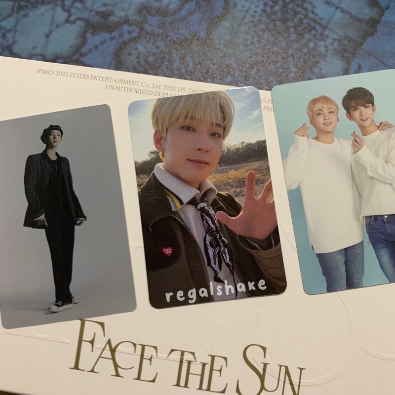 [BUNDLE ONLY] PC / Photocard Seventeen Face The Sun Album Path Wonwoo Horanghae Wonu WW Control Shad
