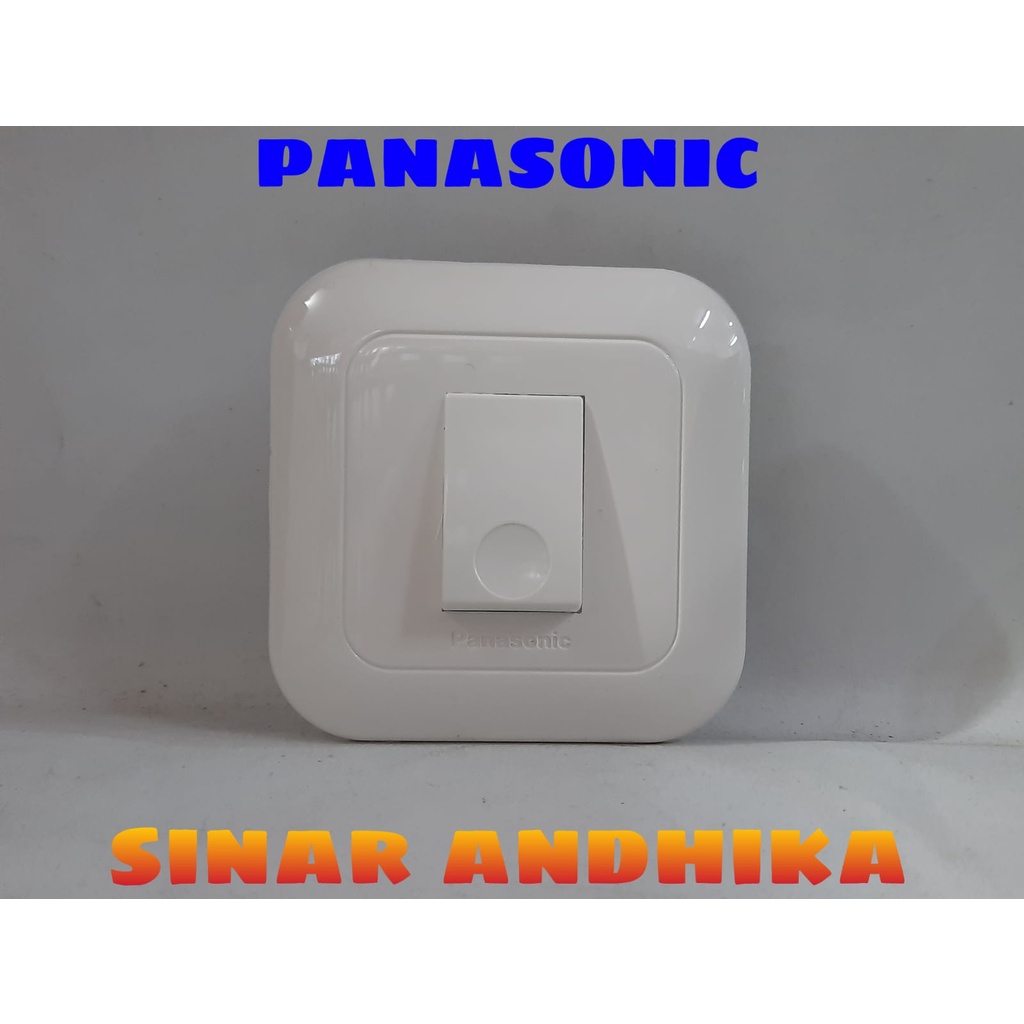 SAKLAR BEL / TOMBOL TEKAN INBOW PUTIH PANASONIC WEJ 78019+WEJ 5401-7