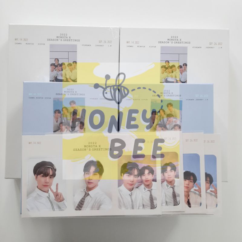 Sharing Monsta X Season's Greeting / SG 2022 [Desk Calendar + Daily Pad] Benefit SSQ Shownu Kihyun J