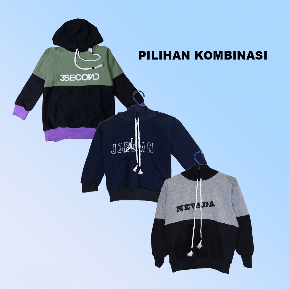 Jaket Sweater Hoodie Anak Laki Laki Perempuan Umur 1 - 7 Tahun