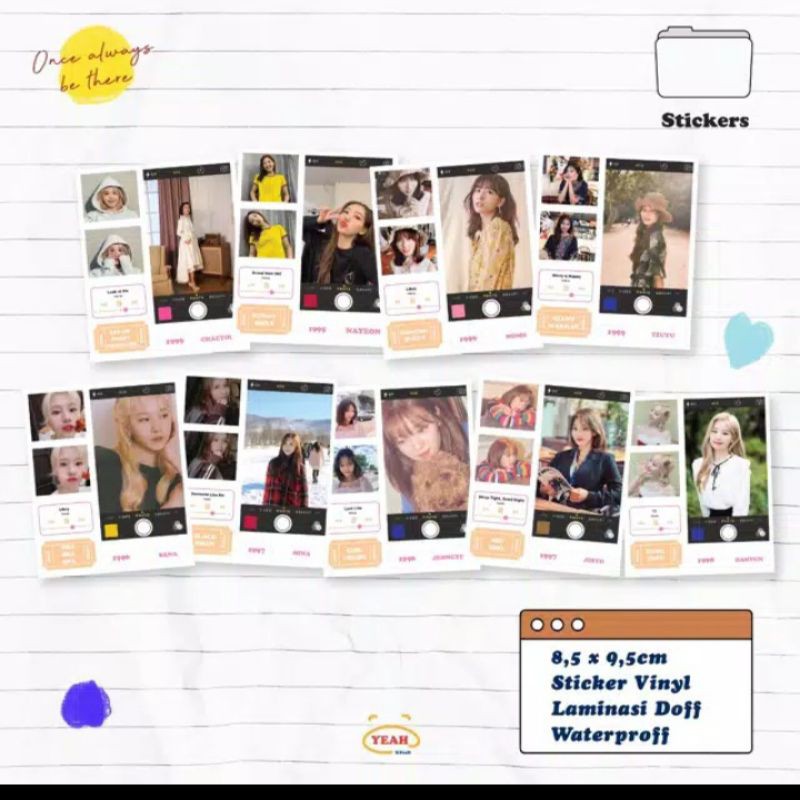 CASE/CASING STIKER RESIN KPOP TWICE (BACA DEKSRIPSI PRODUK TERLEBIH DAHULU)