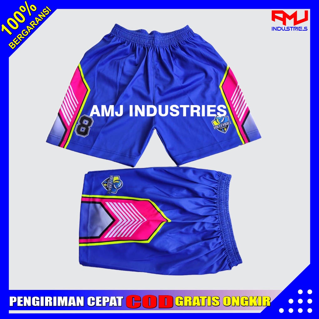 Celana Volly Celana Volli Kolor Voly Voli Volley Ball Full Printing SNR Motif Mizuno Pria Wanita Cow