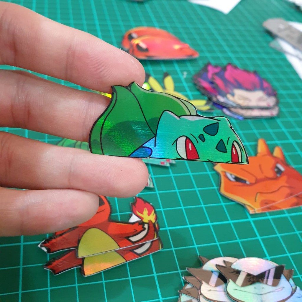 

Sticker Hologram Anime - PSH59 - Besar - Bulbasaur - Pokemon