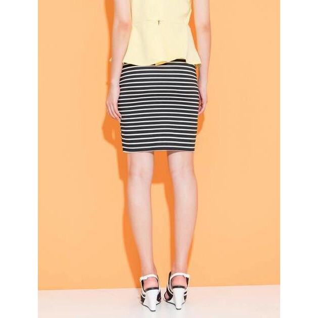 Style Rok Skirt Dress Bodycon Kerja Kantor Formal Pesta Garis Korea Import Fashion HQ