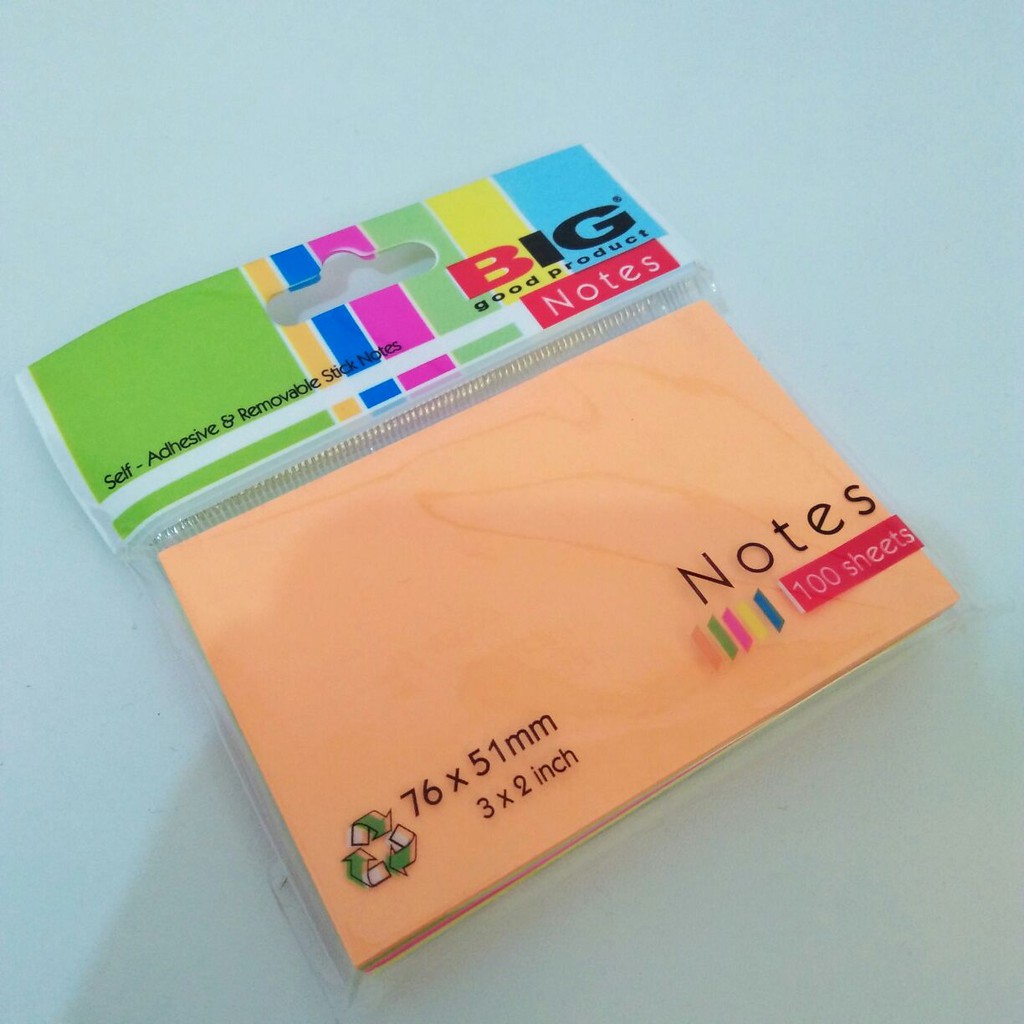 

STICKY NOTES 76X51 BIG TUMPUK / PEMBATAS / PENANDA KERTAS INDEX (PCS)