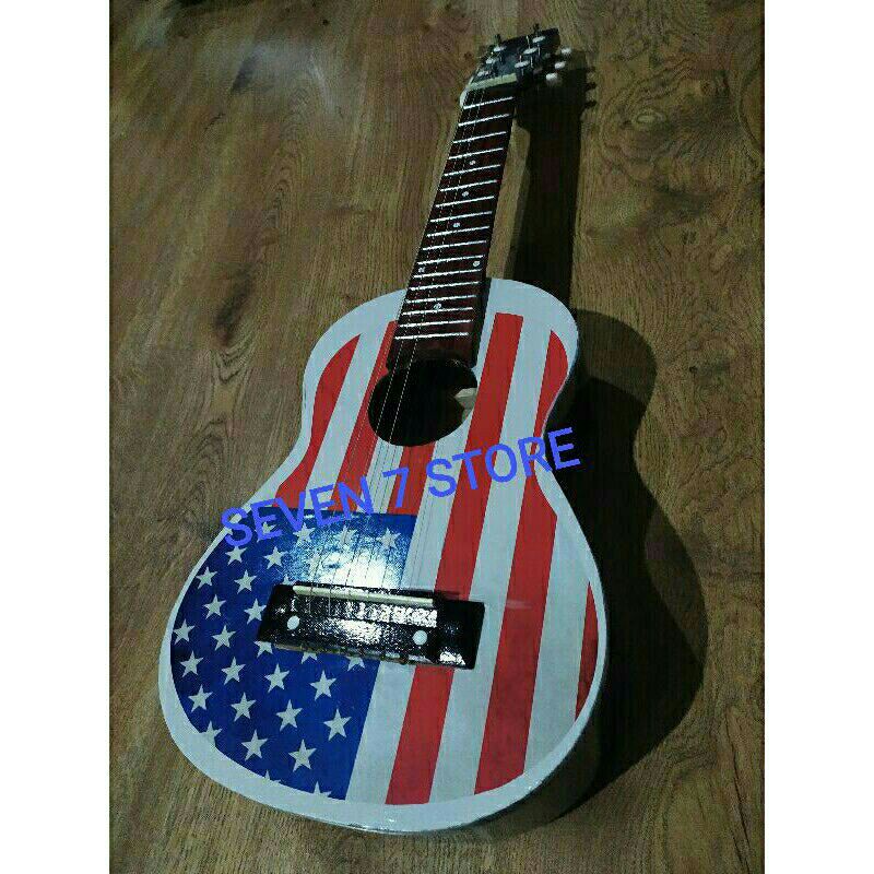 PROMO GITARLELE / GITAR KECIL UKULELE SENAR 6 NYLON / MINI ACOUSTIK TERMURAH TERLARIS / GUITALELE SENAR 6 / GITAR UKULELE SENAR 6 AKUSTIK / GITAR JUNIOR 6 SENAR / Ukulele 6 Senar ACOUSTIK